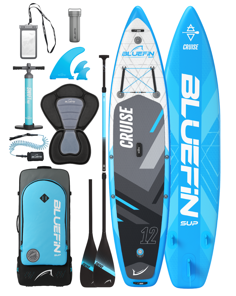 Cruise 12' Legacy Blue Paddleboard gonflable (édition 2024)