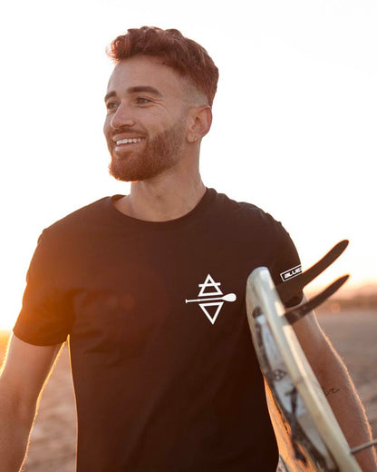 <tc>Born To Paddle</tc> Schwarzes T-Shirt