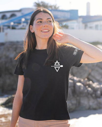 <tc>Born To Paddle</tc> Schwarzes T-Shirt