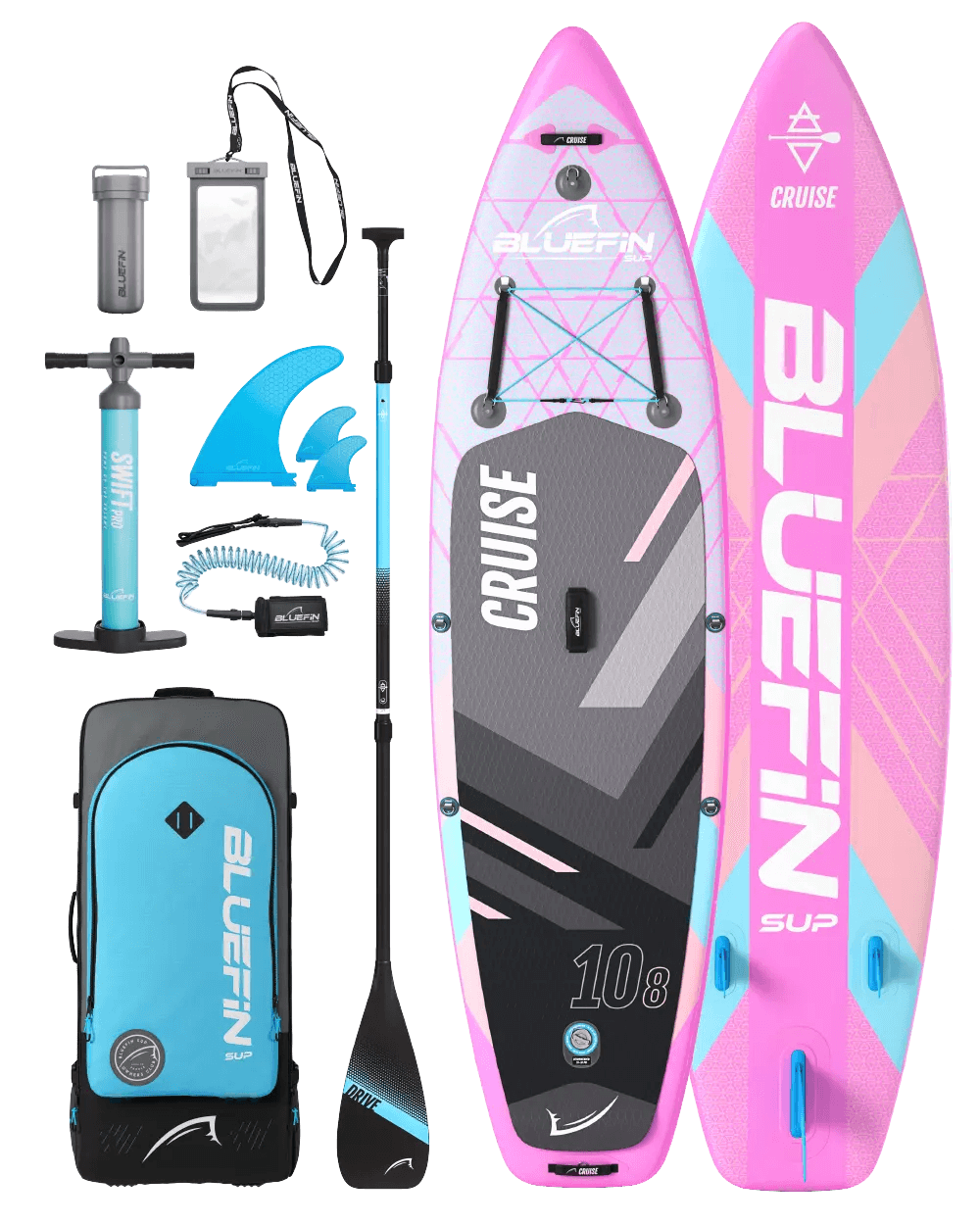 Bluefin Inflatable Paddle Board Cruise 10'8 Miami Pink