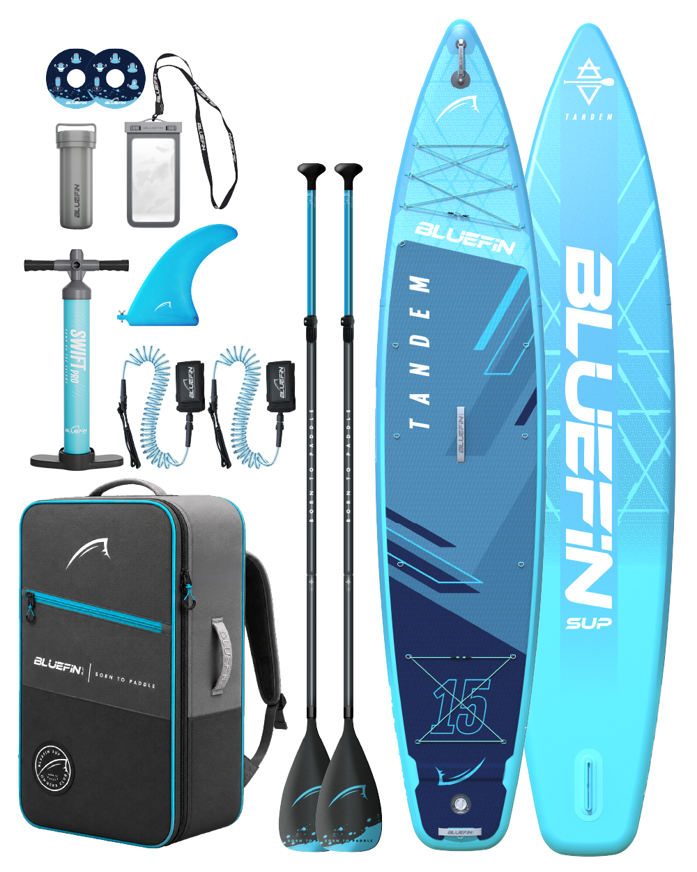 Tandem 15' Inflatable SUP Paddleboard