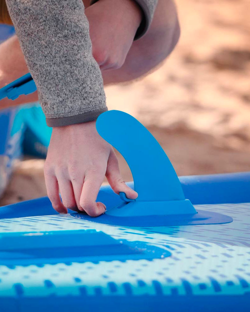 Kleine blaue Smartlock Flosse